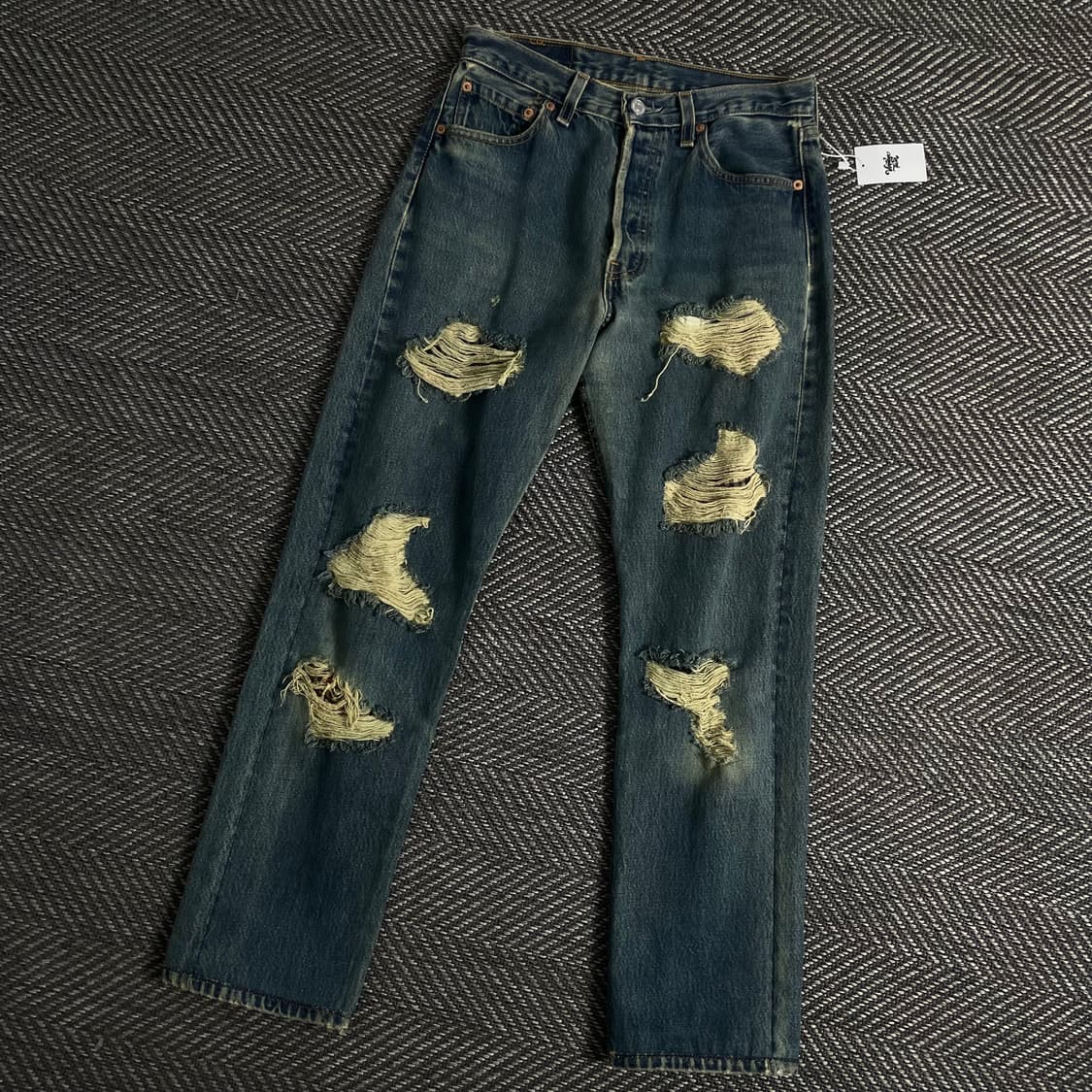 리바이스 501 디스트로이드 워싱 데님 팬츠y 3104 상품이미지1