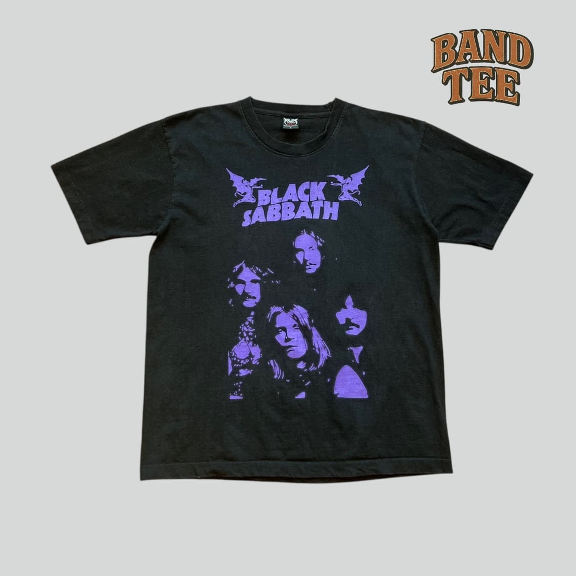 [L]빈티지 락밴드 blacksabbath 블랙 사바스 반팔티 상품이미지1