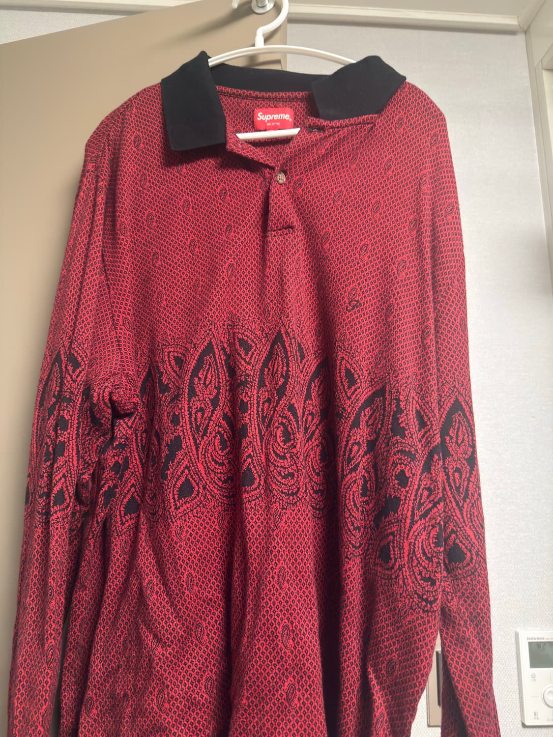 16fw 슈프림 페이즐리 폴로 셔츠 XL 상품이미지2