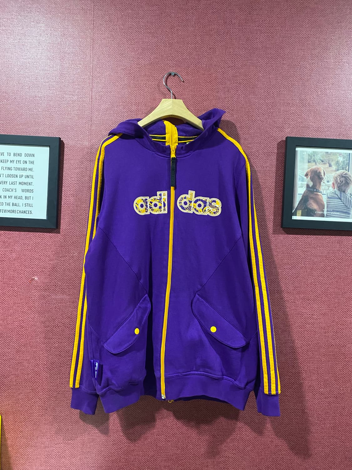 아디다스 NBA 후드 트랙탑 퍼플 상품이미지1