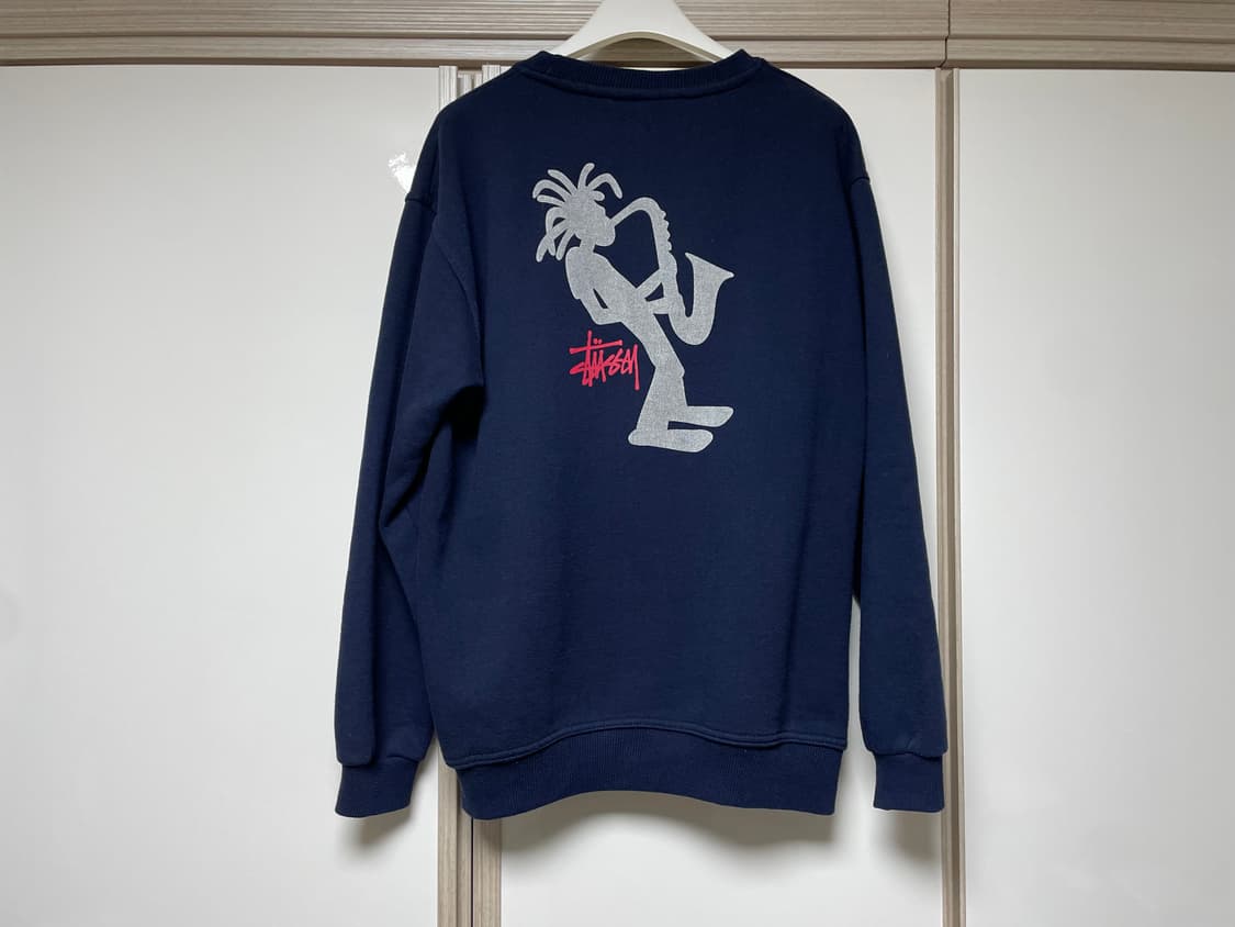 [L] 빈티지 90s stussy 올드 스투시 스웻셔츠 네이비 상품이미지2