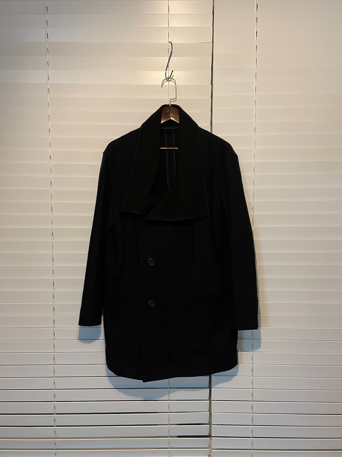 띠어리 니트넥 버튼 코트 자켓 상품이미지4