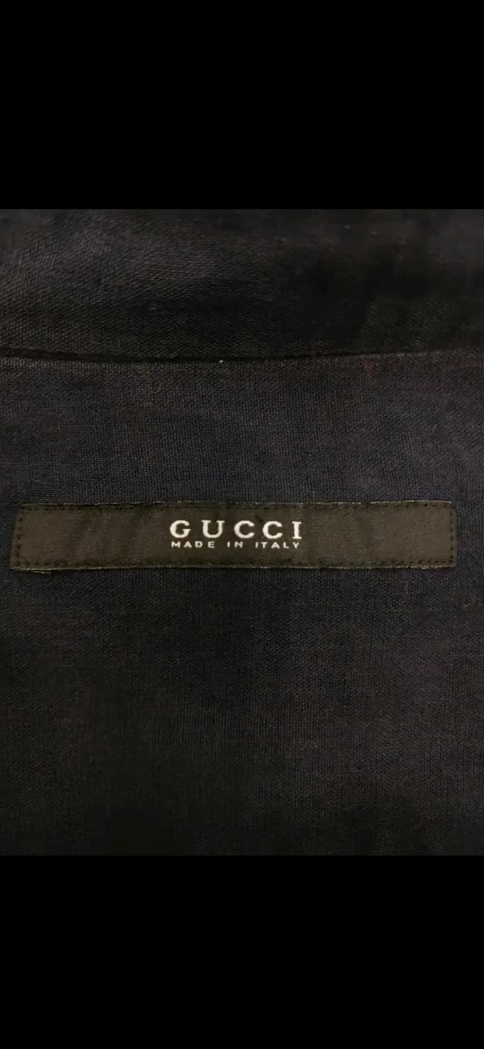 GUCCI COTTON STAND COLLAR TUX SHIRTS 상품이미지5