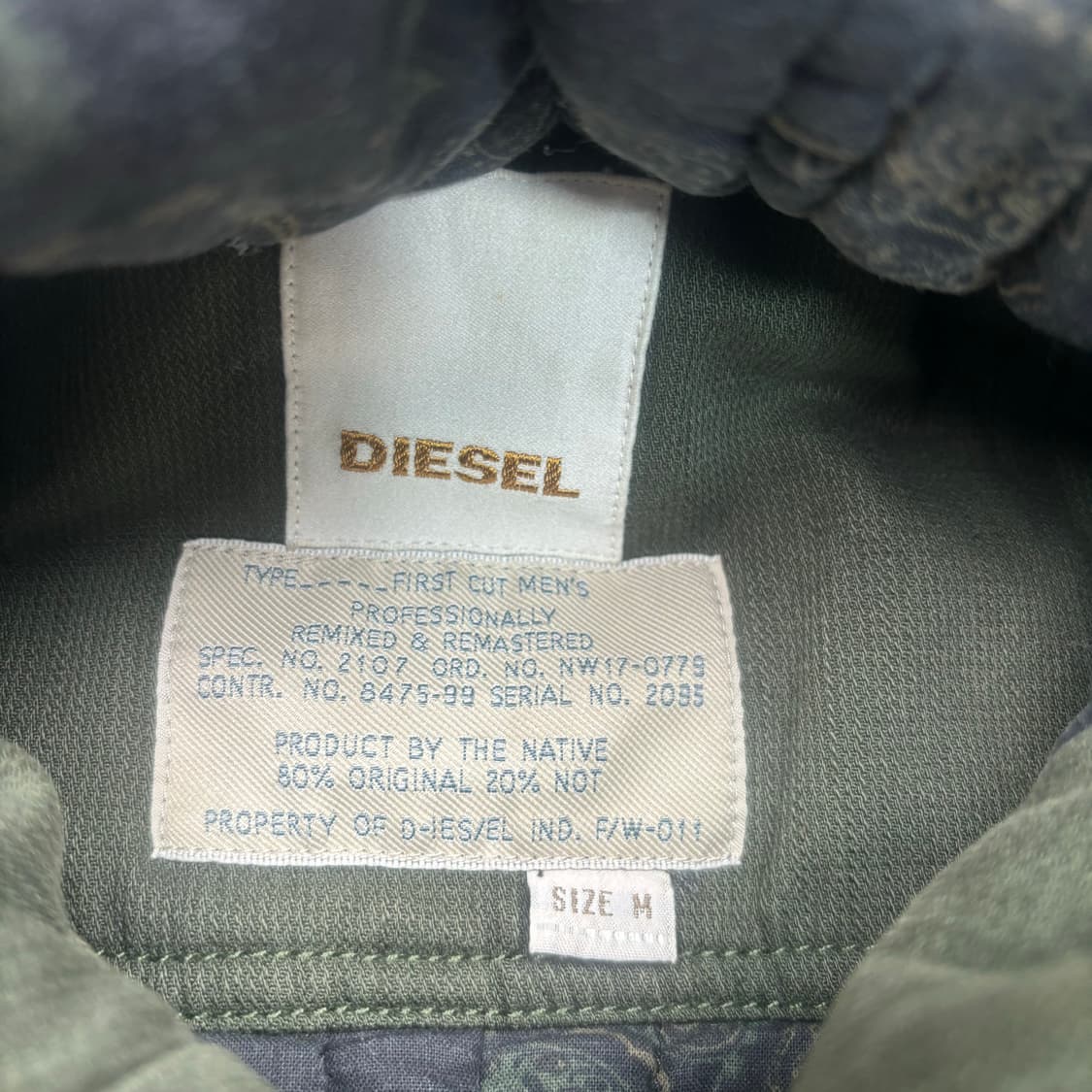 디젤 M-51 피쉬테일 반다나 카키 야상 파카 M 상품이미지7