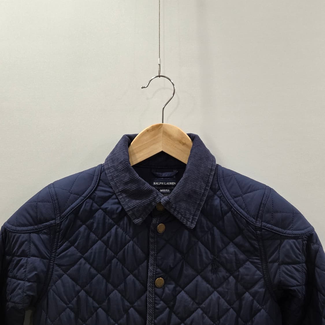 폴로랄프로렌 걸즈 퀼팅 자켓 네이비 M/8/10 상품이미지2