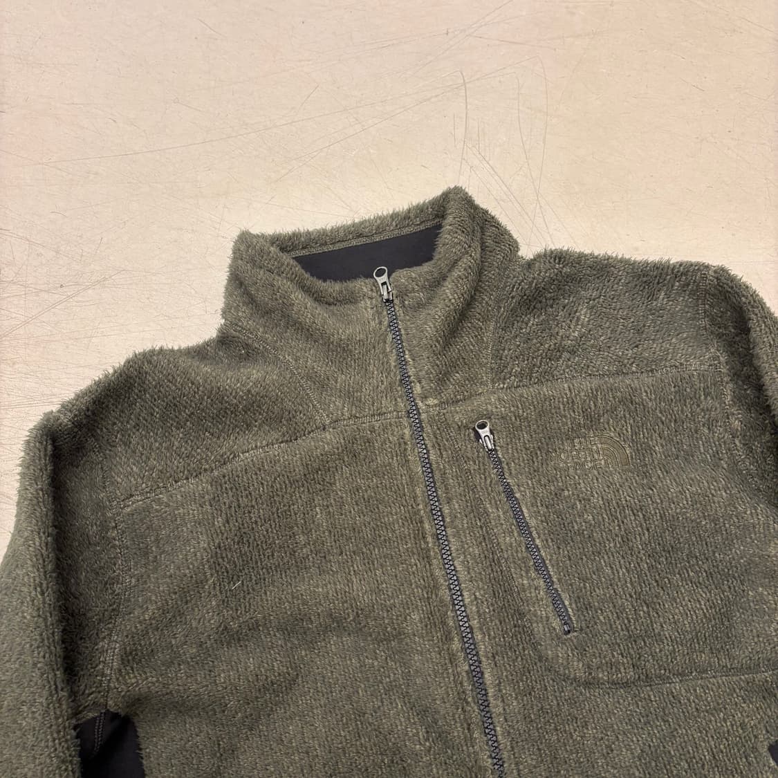 노스페이스 카키 플리스 집업 상품이미지2