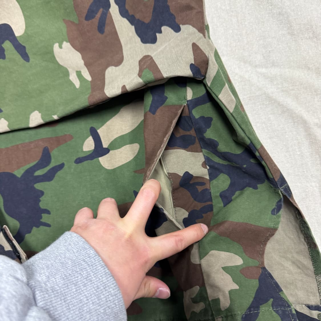 피오갓 og 팍선 카모 후드 아노락 S(100) 상품이미지5