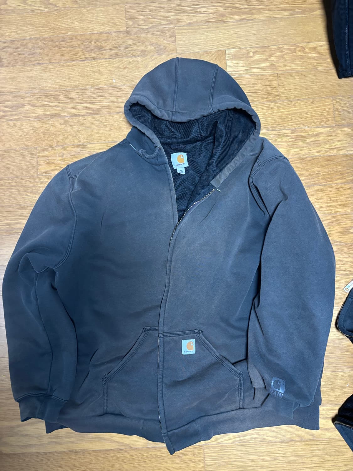 칼하트 썬 페이드 써멀 후드집업 블랙xl 상품이미지1