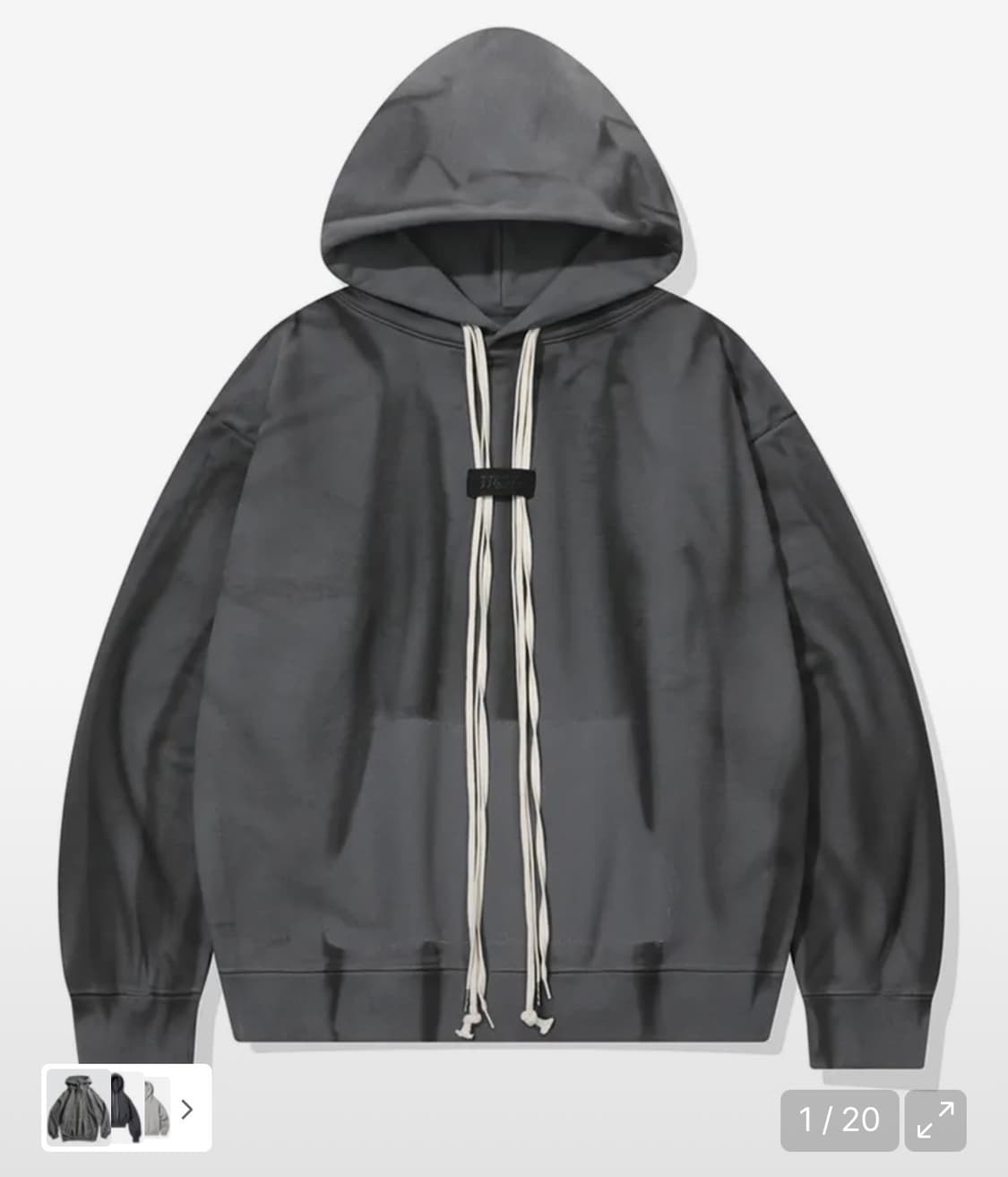 오프스핀 다크쉐도우 워시 미스핏 후디 상품이미지1