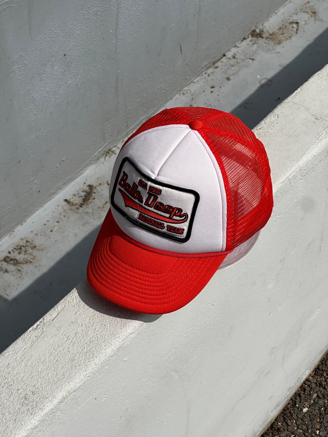 [F] Spirit 볼스 딥 베이스볼팀 패치 메쉬 트러커 볼캡 모자 상품이미지2