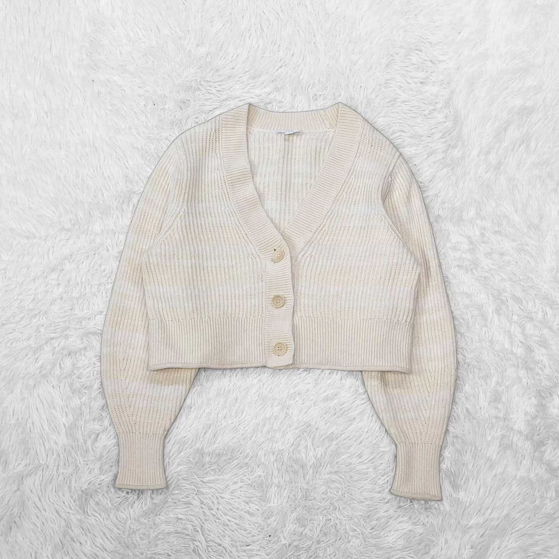 코스 Cos 브이넥 스트라이프 크롭 가디건 상품이미지2