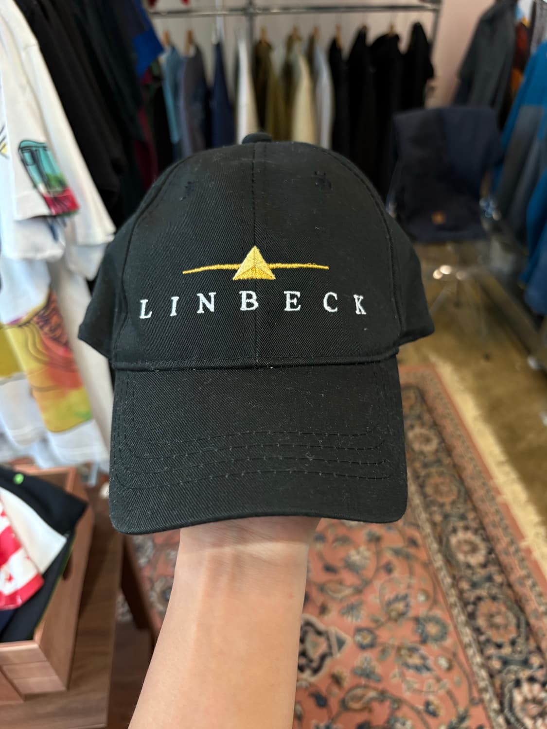 LINBECK 블랙 볼캡 상품이미지1