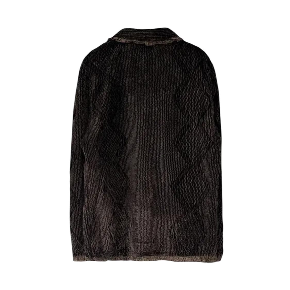 Brown Patterned Cardigan Jacket 상품이미지2