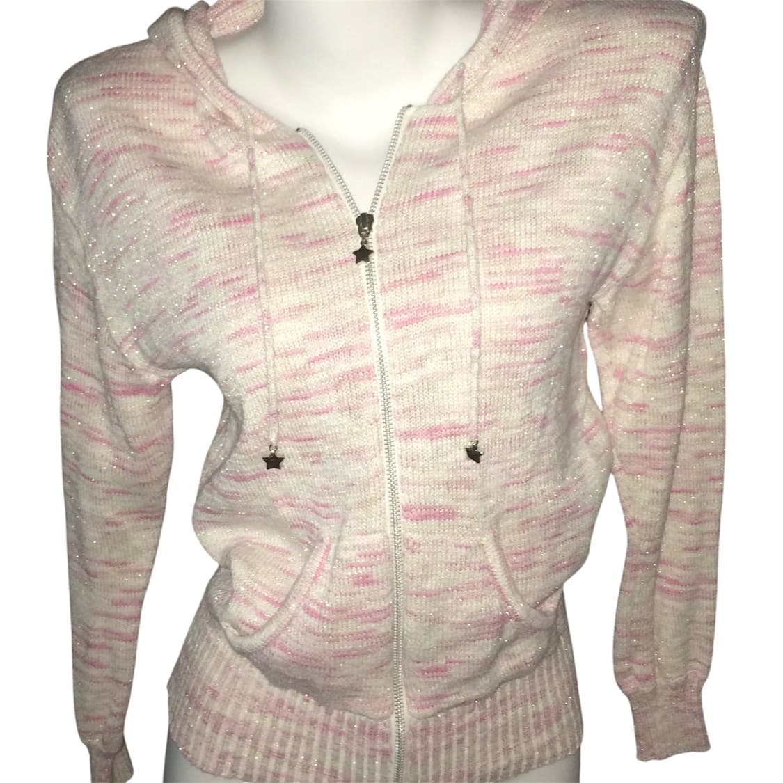 글리터 니트 후드집업 달천 갸루 y2k 상품이미지2