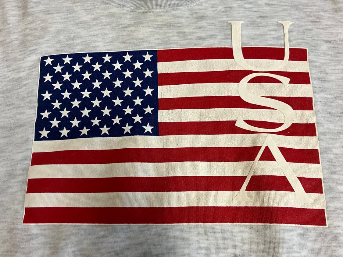 빈티지 USA 90s H.L. 밀러골드 50/50 성조기 스웻셔츠 M 상품이미지2