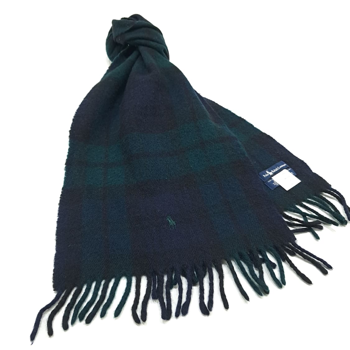 MX194 폴로 랄프로렌 클래식 블랙워치 램스울 목도리 머플러 상품이미지2