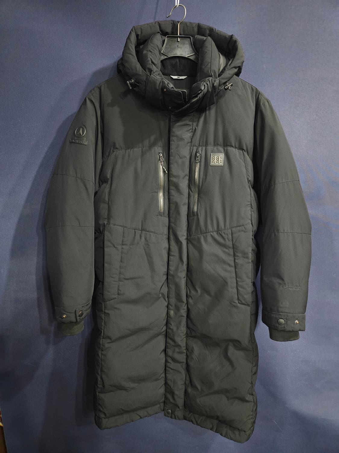 코오롱스포츠 고어텍스 블랙컬러 남성 105 구스다운 롱패딩  상품이미지1