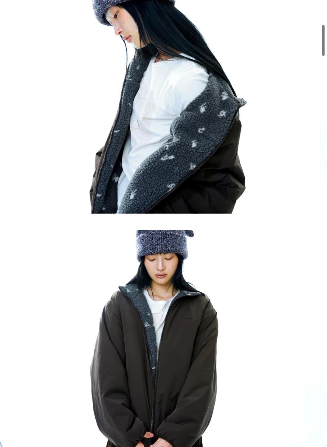 코이세이오 리버시블 자켓 (grey) 상품이미지3