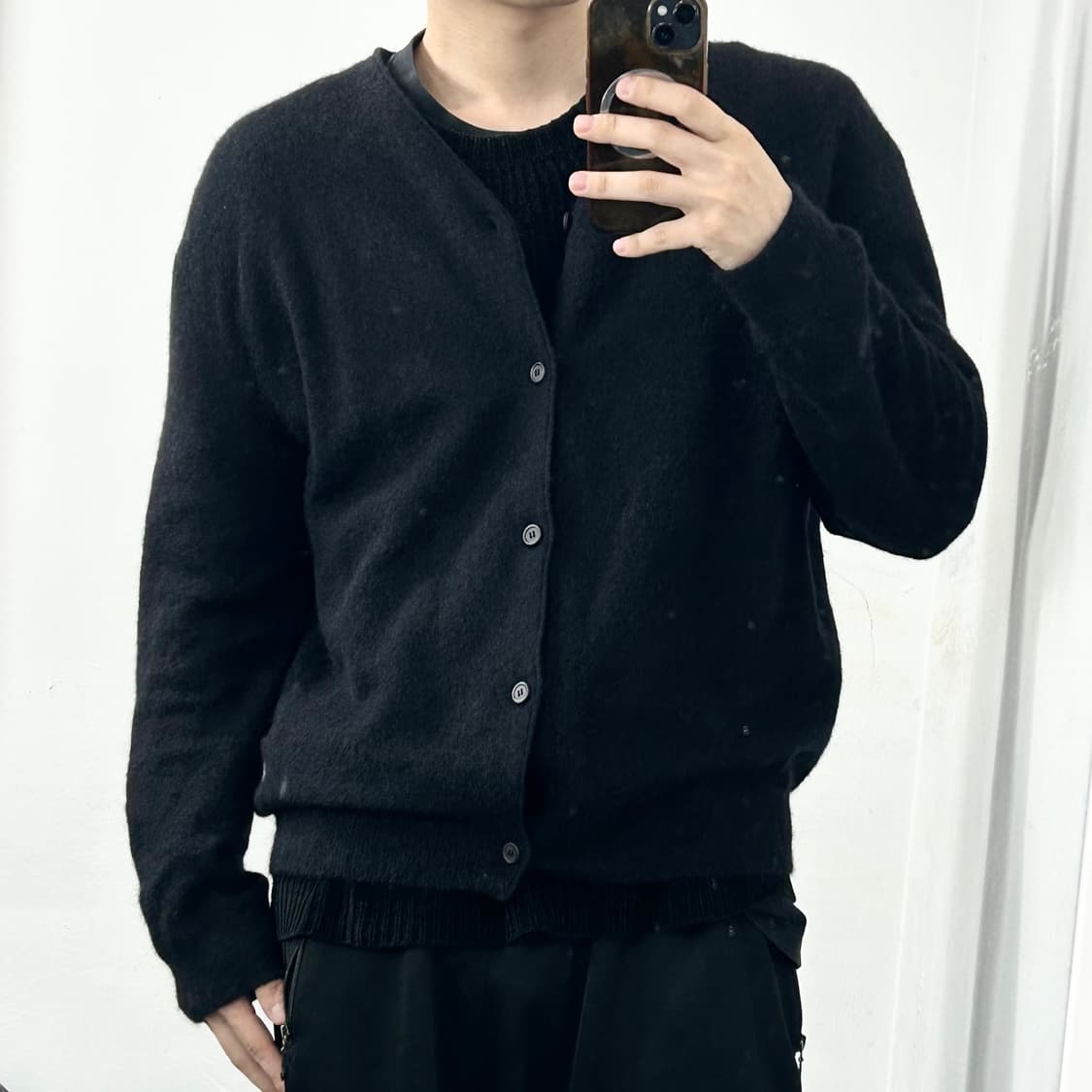 솔리드옴므 22FW 모헤어 가디건 상품이미지2