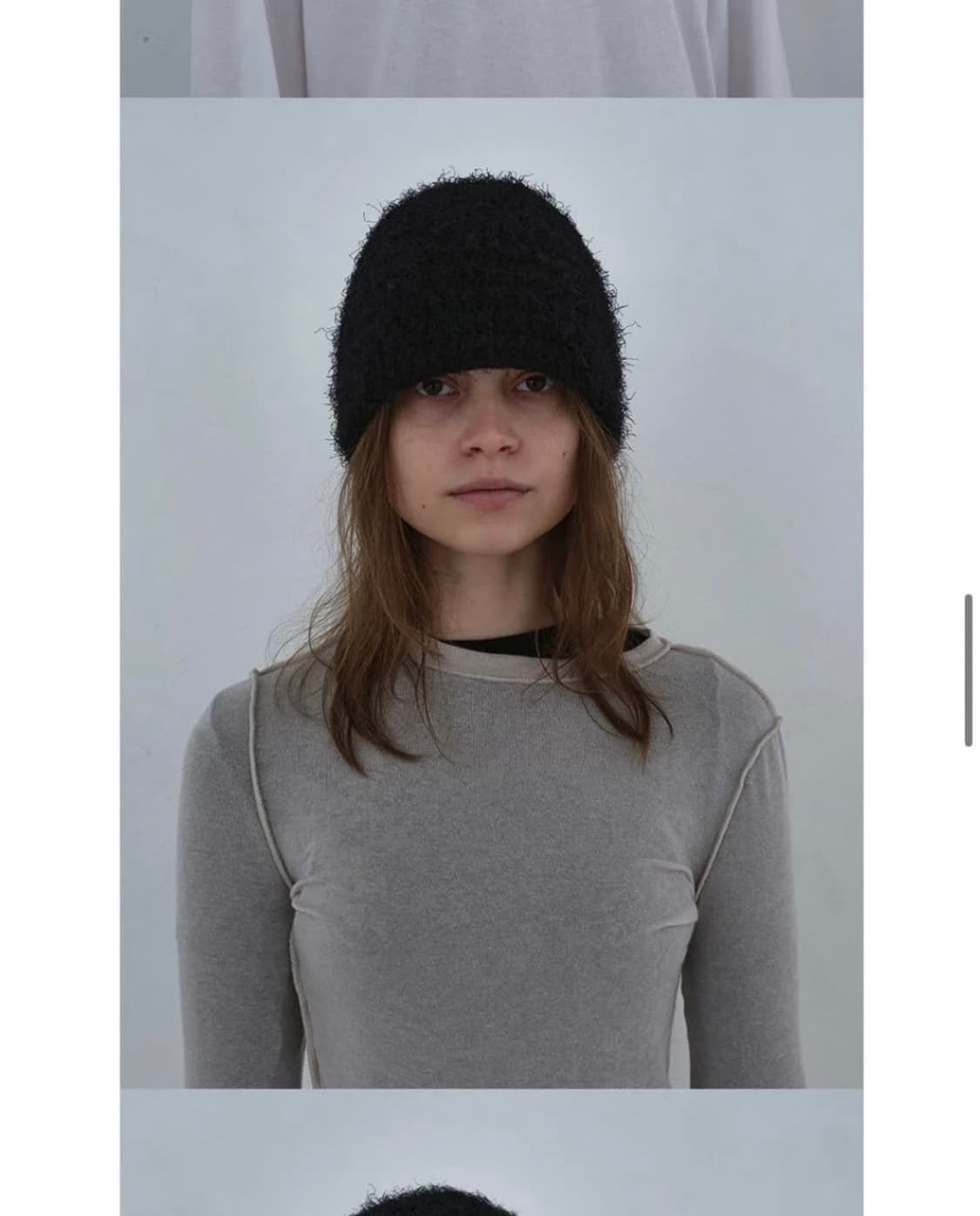 낫띵에브리띵 헤어리 비니 블랙 상품이미지1