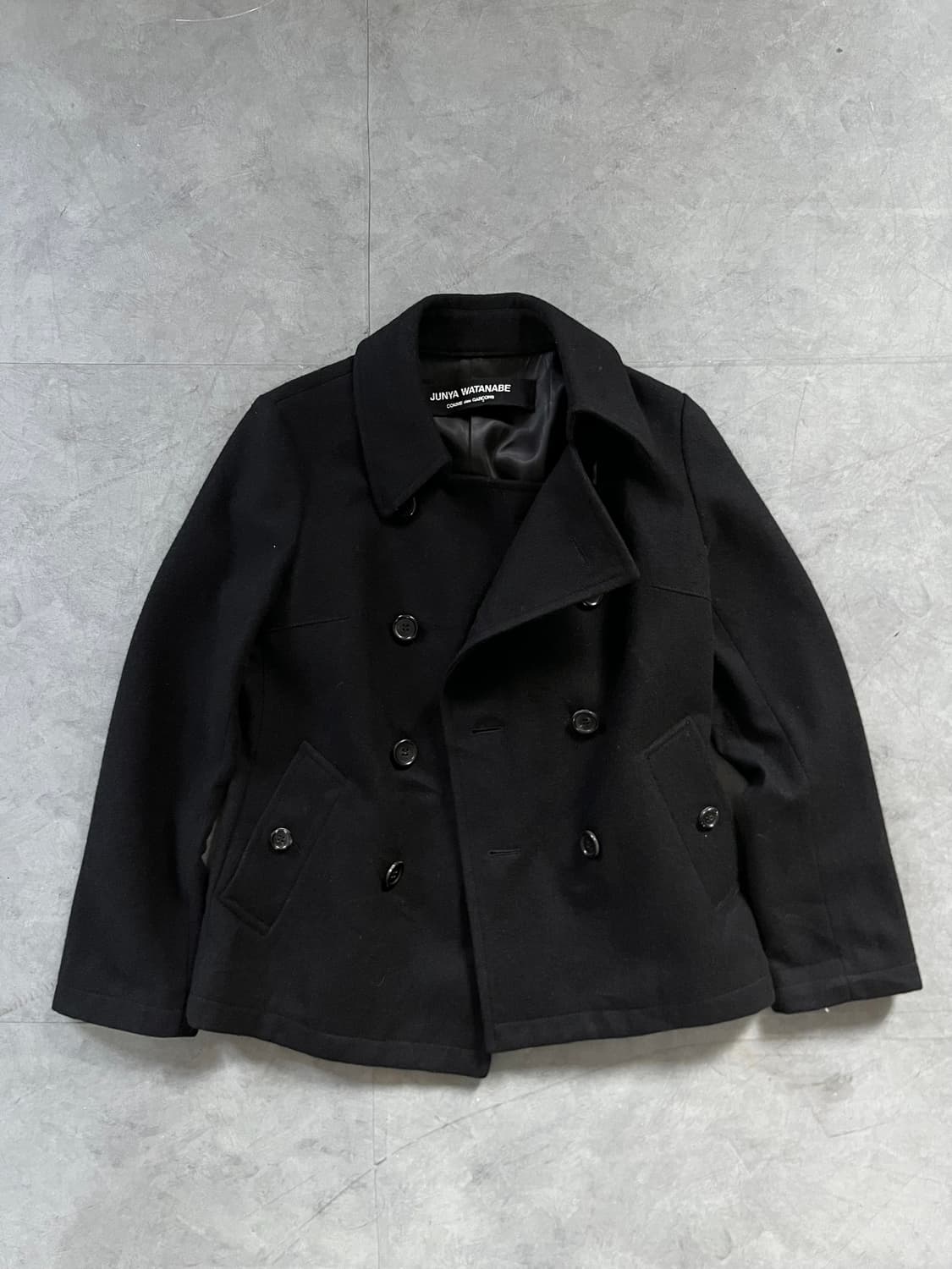 Junya Watanabe 준야와타나베 블랙 울 피코트 상품이미지1