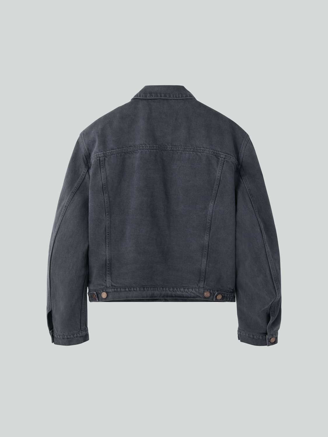 렉토 26SS 시그니쳐 데님 트러커 자켓 다크 그레이 상품이미지5