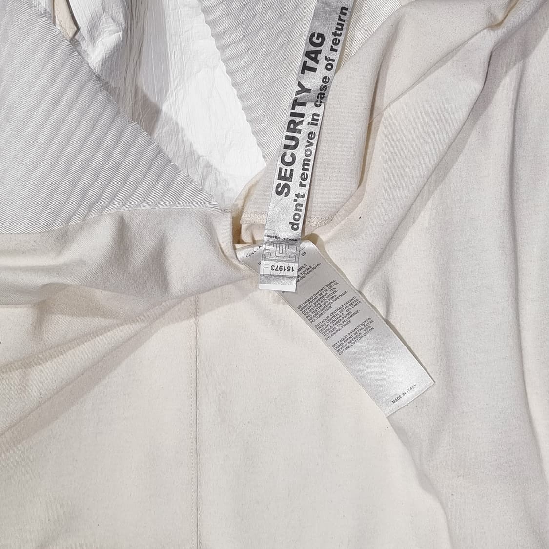 릭오웬스 -18SS DIRT 비대칭 티셔츠 - 아이보리 - 40 상품이미지3