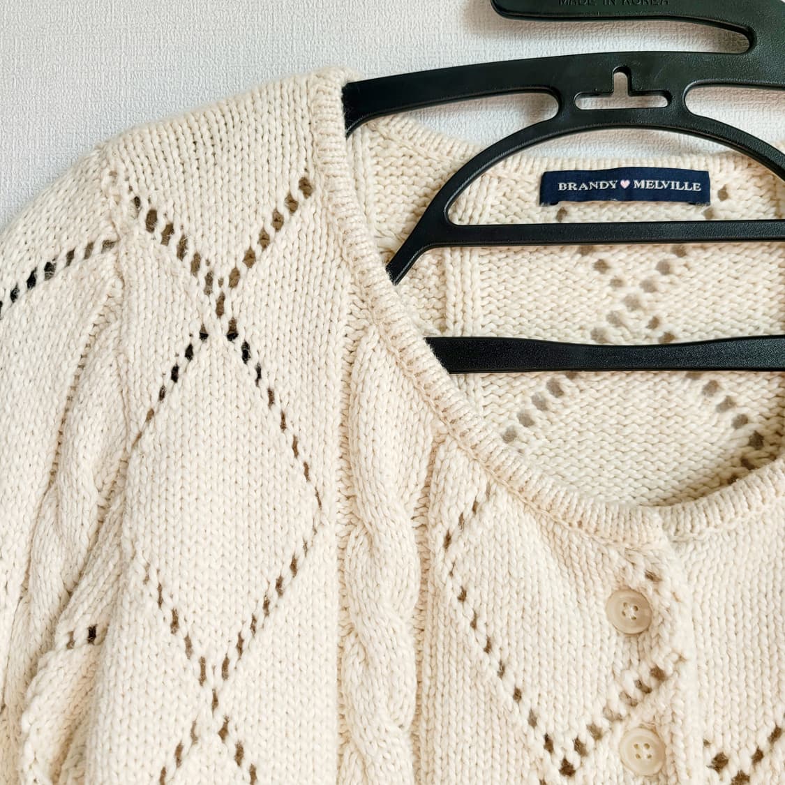 브랜디멜빌 코튼 크롭 니트 가디건 (44-55) 상태최상 상품이미지2