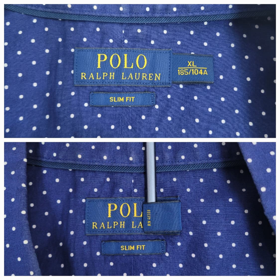 POLO 폴로 랄프로렌 슬림핏 핀도트 셔츠 / 남 XL 네이비
z6b6
 상품이미지8