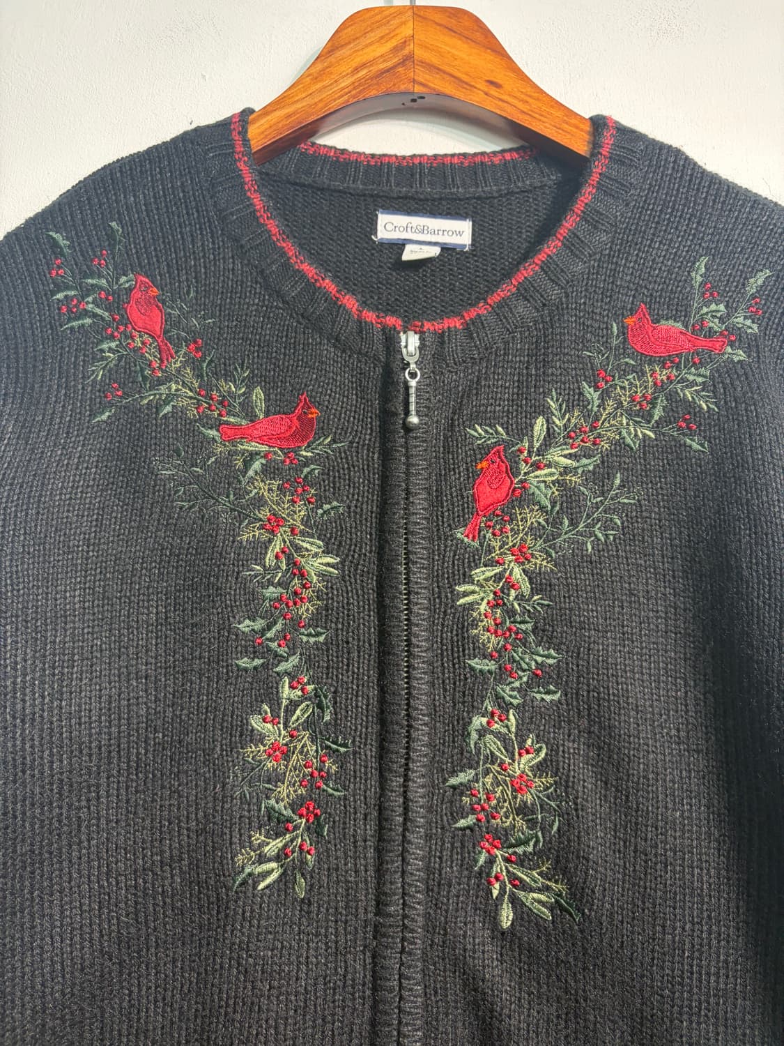 [L] U.S.A. 라미&실크 어글리니트 리스 가디건 L 상품이미지3