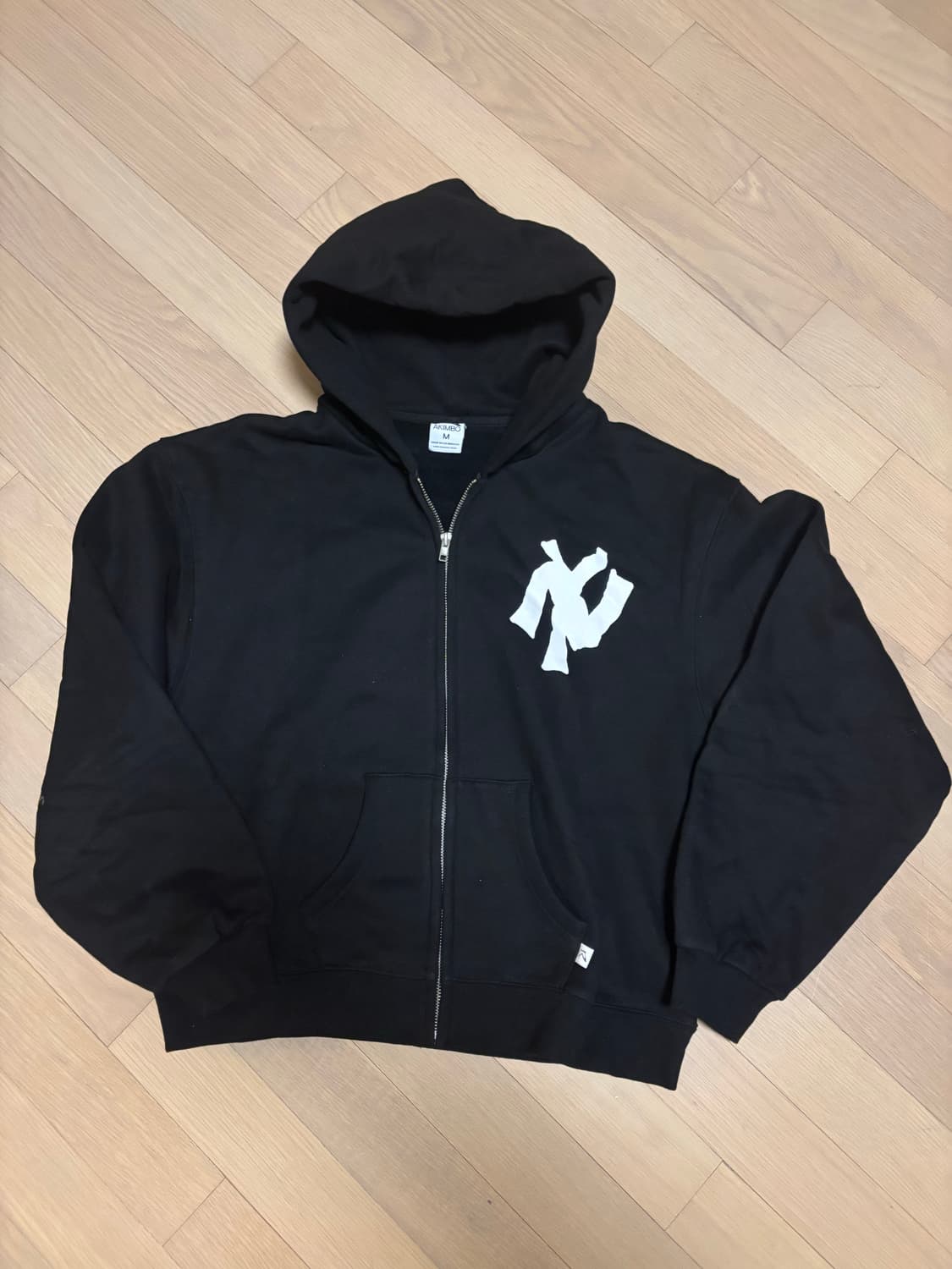 AKIMBO 후드집업 블랙 M 사이즈 상품이미지3