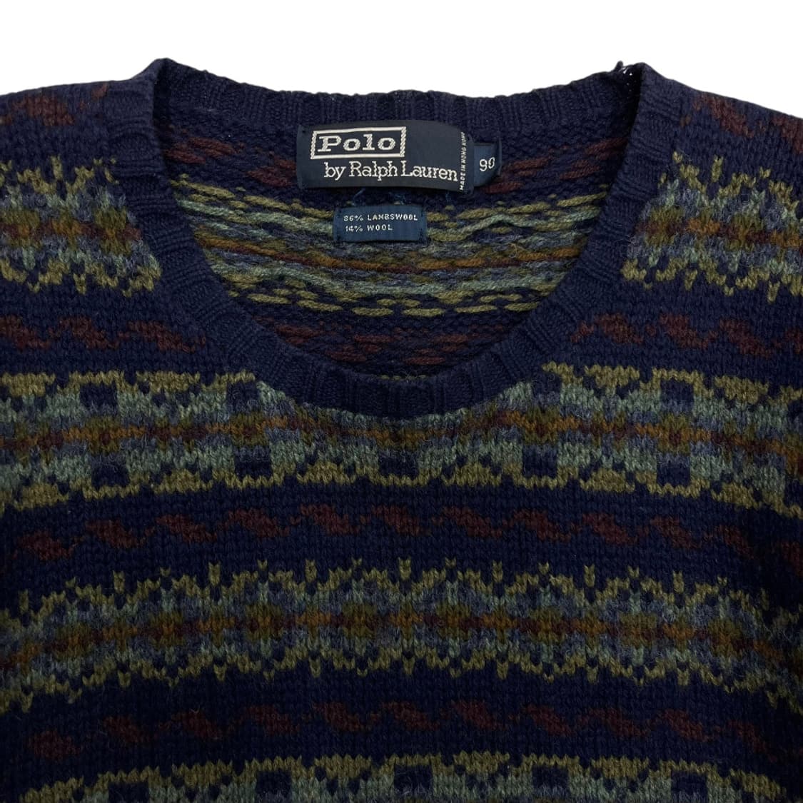 폴로 랄프로렌 에스닉패턴 네이비 니트 90 상품이미지4