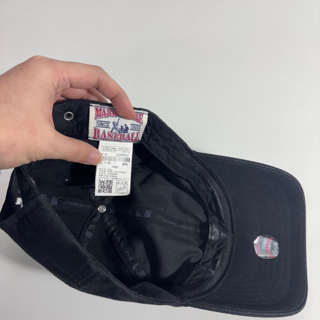 FREE MLB 블랙 LA다저스 면 볼캡 상품이미지4