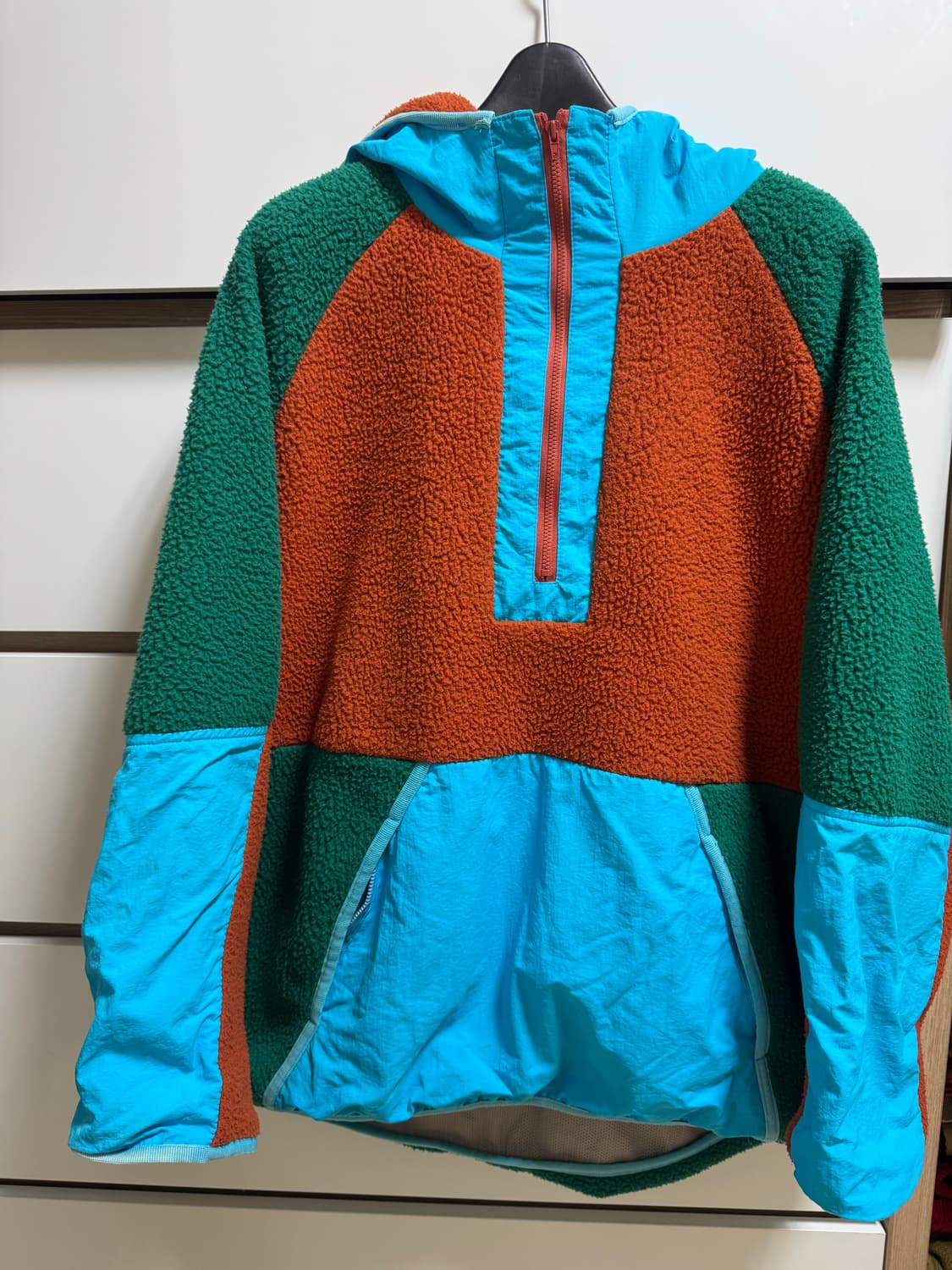 우븐배색 아노락 상품이미지1