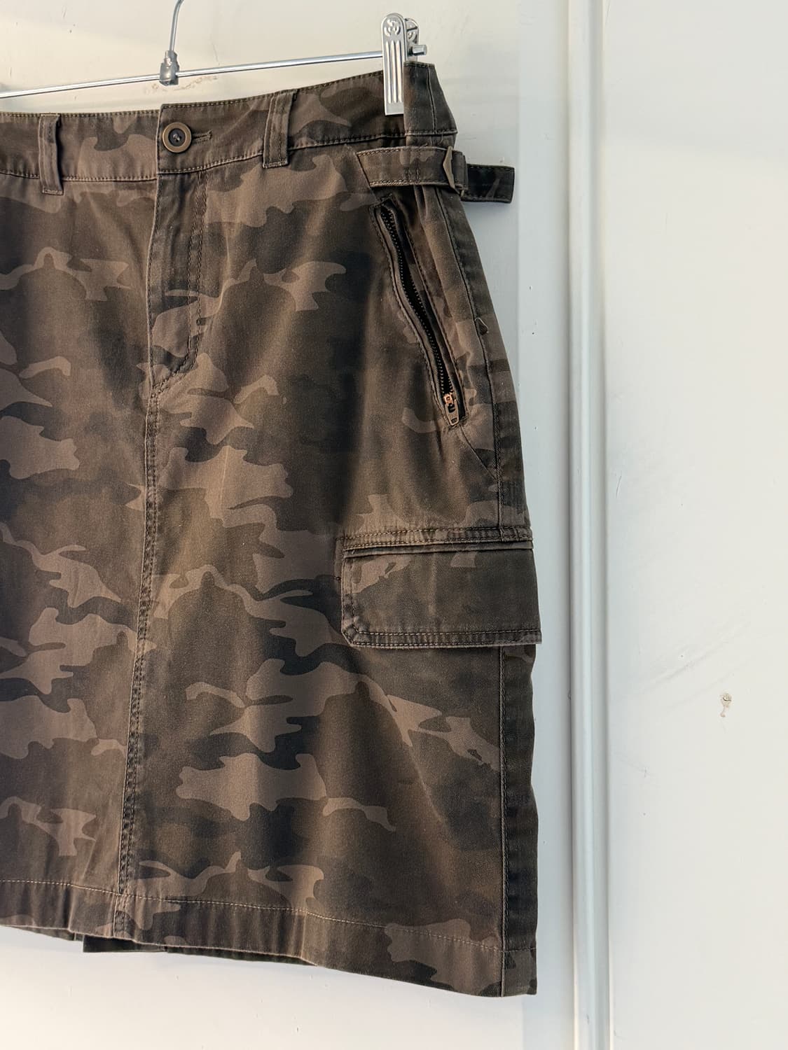 일본빈티지 카모 카고 미디스커트 상품이미지7