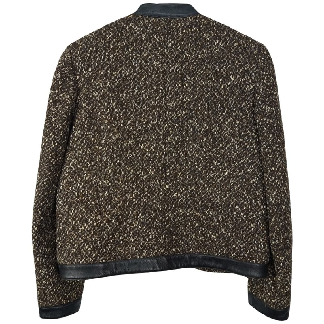 [존스뉴욕] 울 블랜디드 양가죽 트리밍 빈티지 울 집업 자켓 M20011 상품이미지3