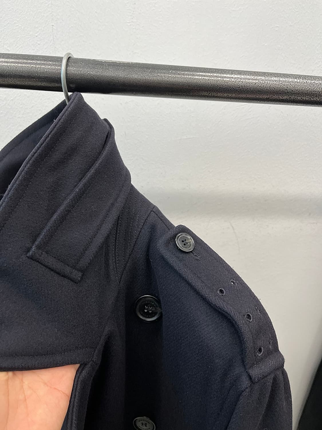 105) 버버리 런던 더블블레스티드 울코트  상품이미지5