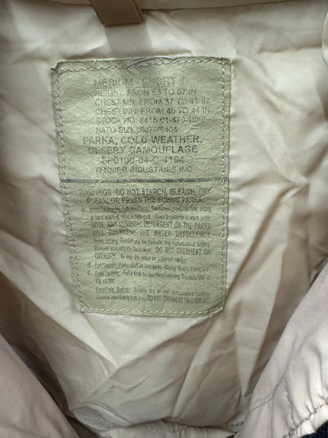 미군 사막迷彩 후드 자켓 free 상품이미지3