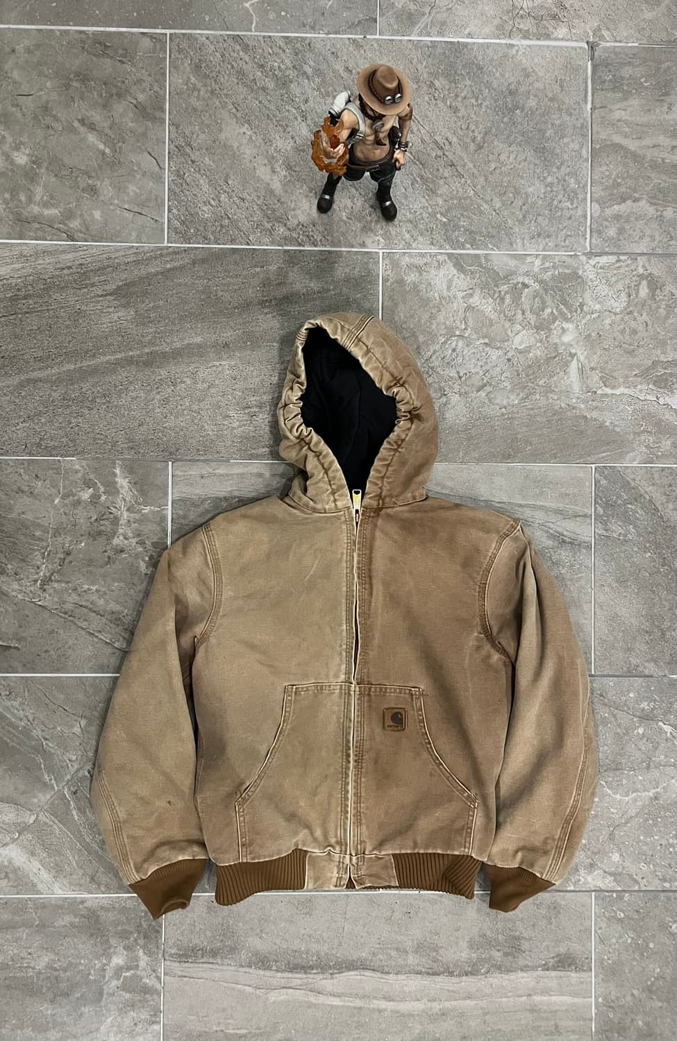 (L) 칼하트 후드 덕 액티브 보이즈 자켓 YYJ130 BRN 브라운 상품이미지1