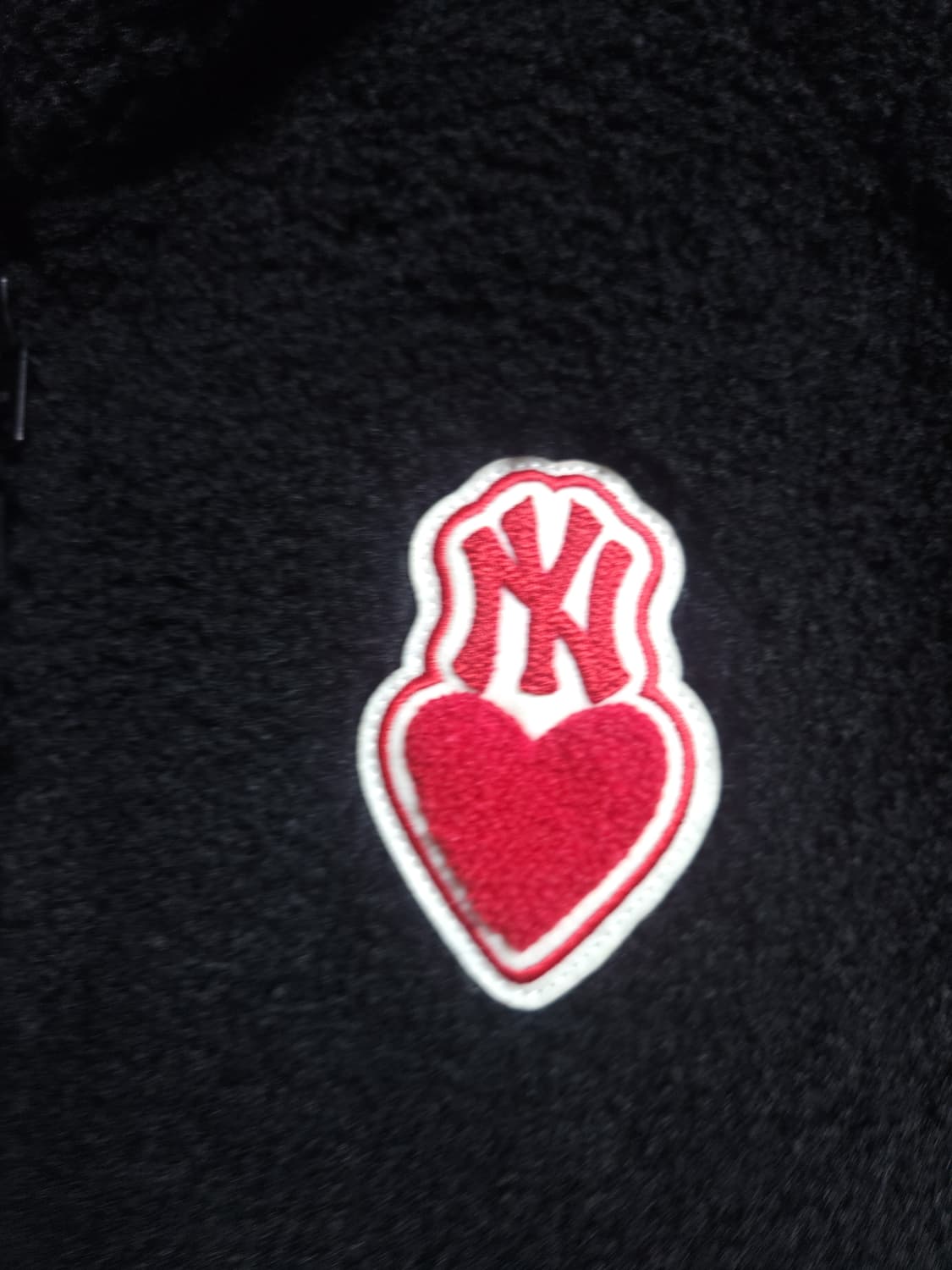 MLB 크롭하트 플리스 풀집업, M 상품이미지2