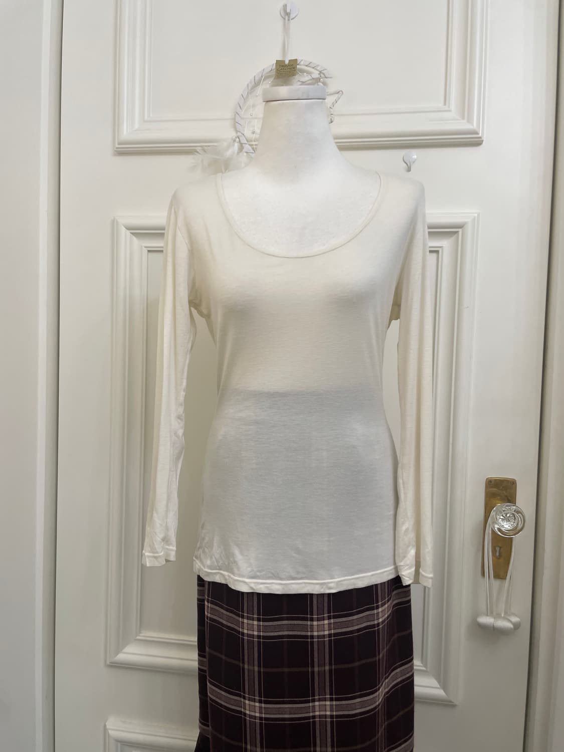 ivory basic inner span top(size-M) 상품이미지1