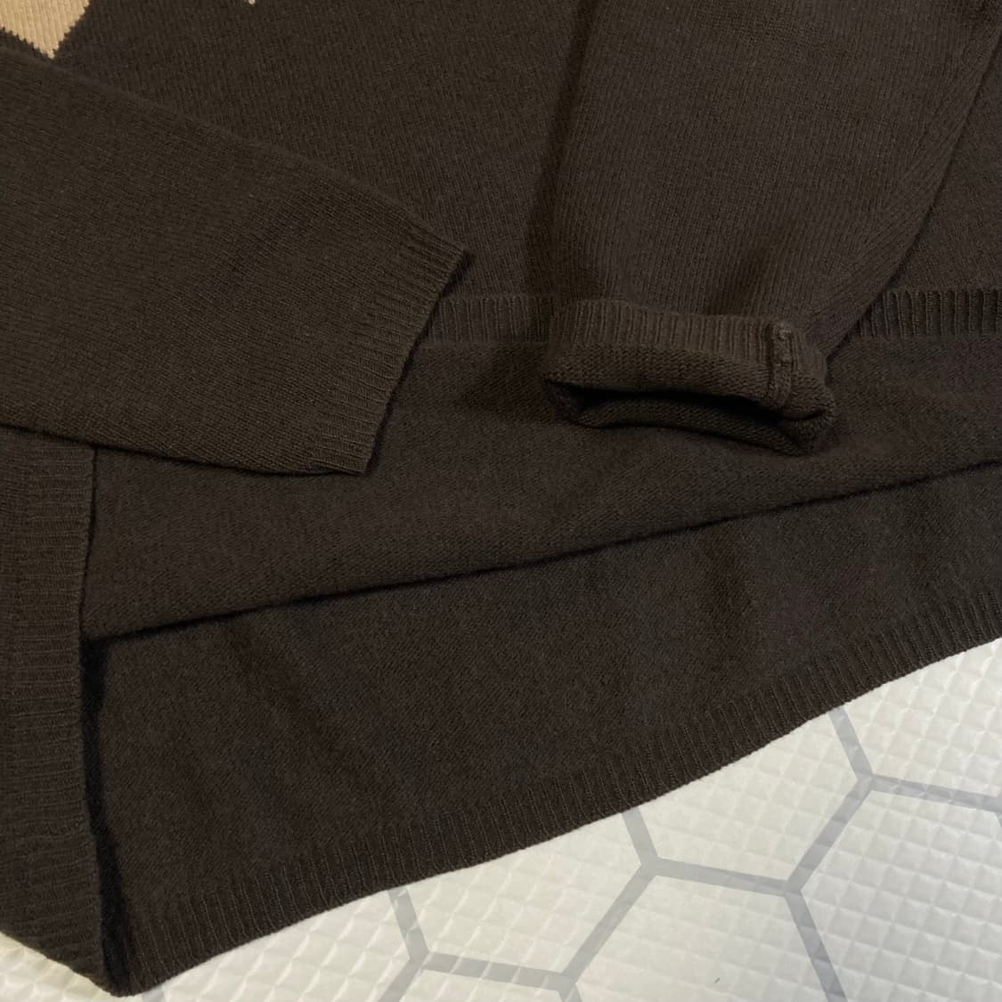 (XL) 슈프림 03FW 찰리브라운 니트 스웨터 브라운 상품이미지5