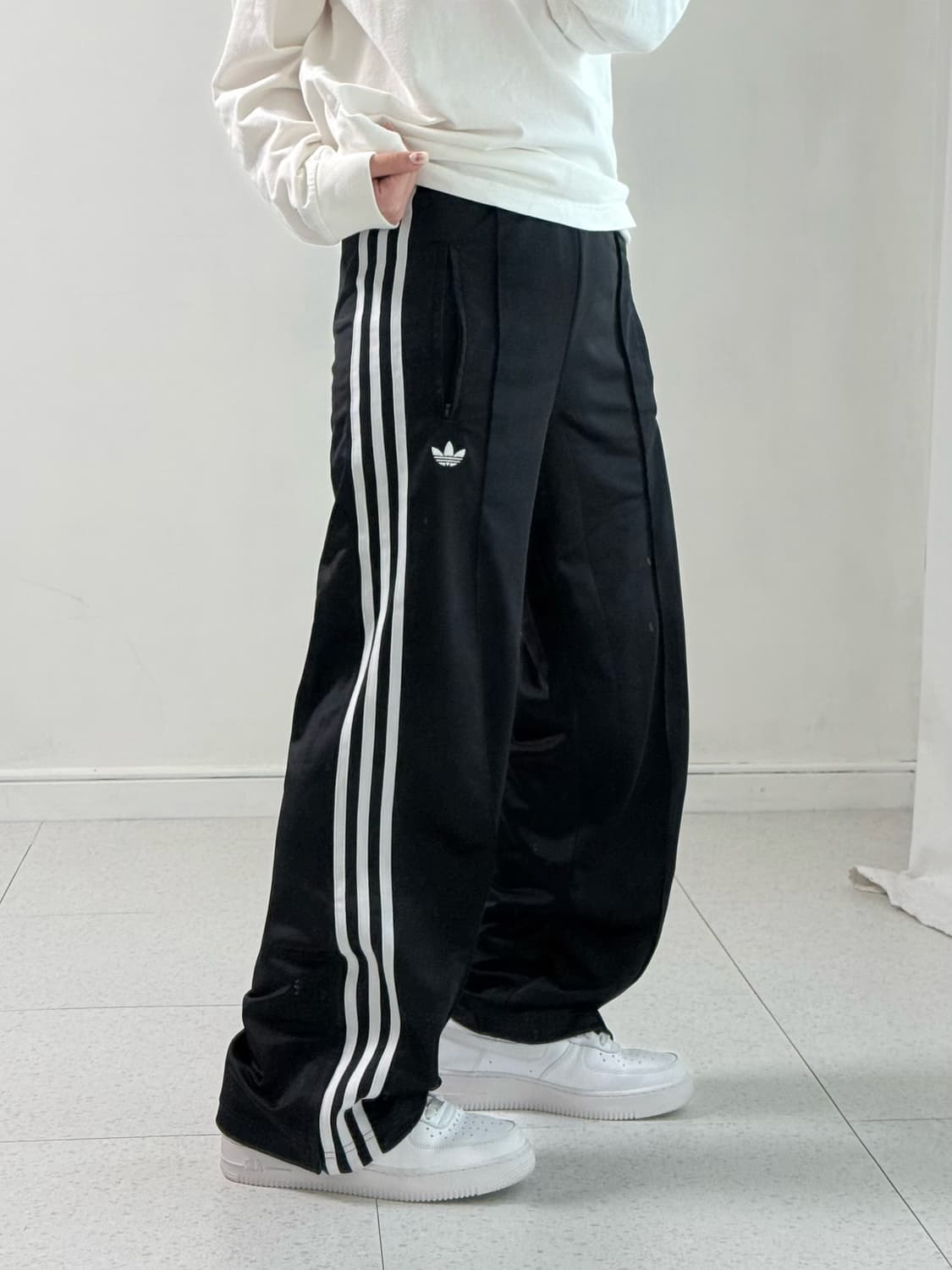 아디다스 블랙 파이어버드 져지 팬츠  상품이미지1