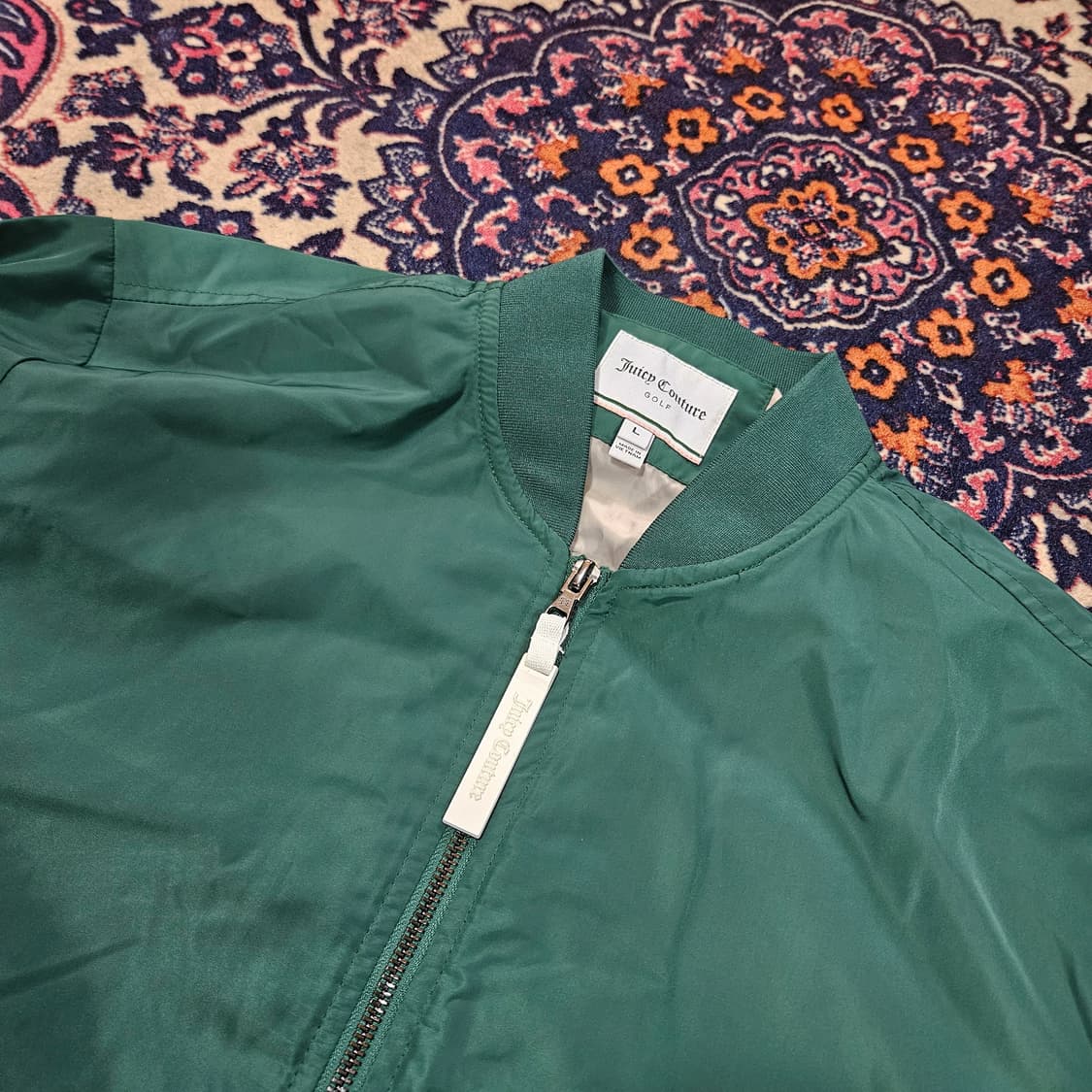 쥬시꾸뛰르 23ss 나일론 골퍼 바시티 자켓 L size 상품이미지5