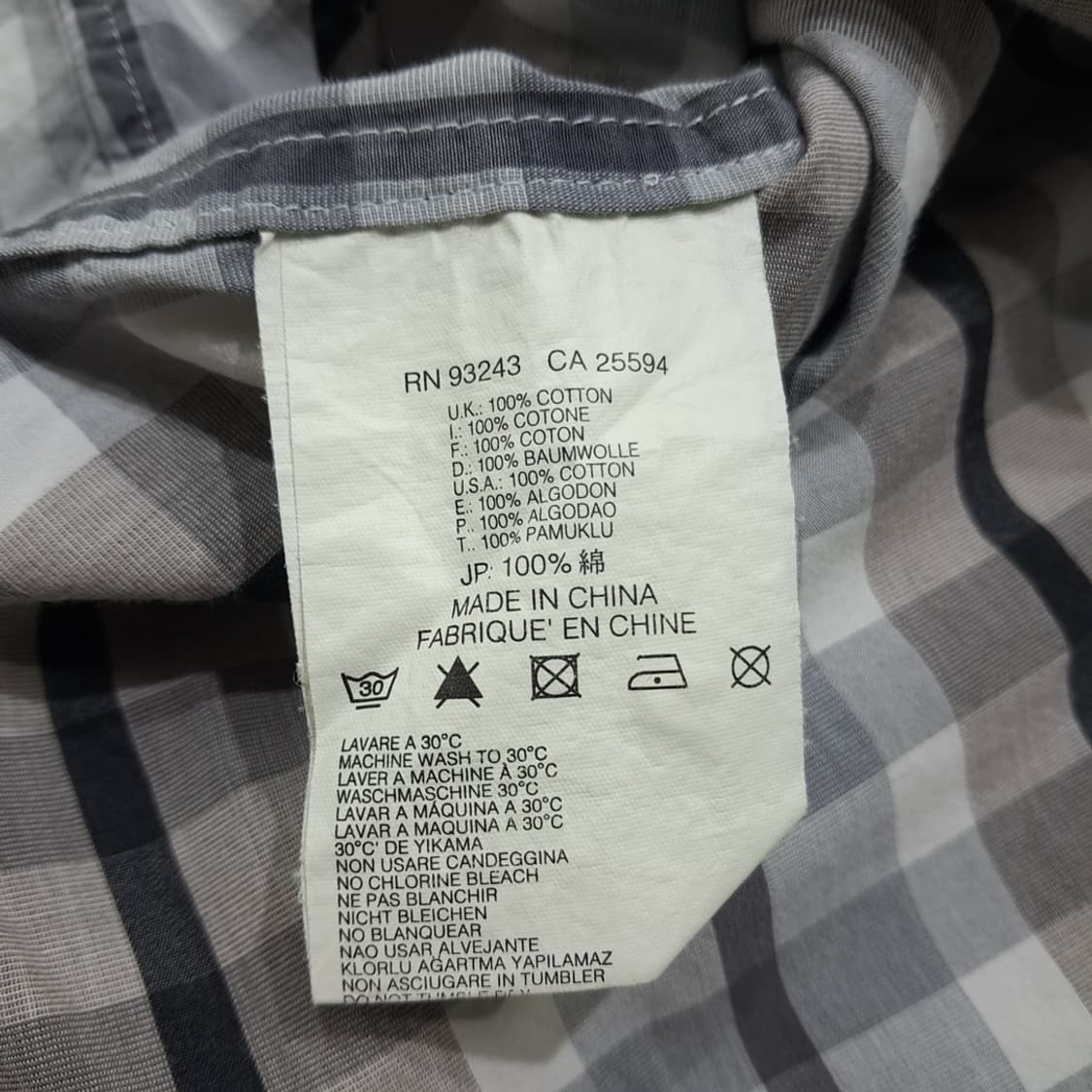 CK082 L 디젤 00s 바이어스컷 체크 셔츠 남방 상품이미지5