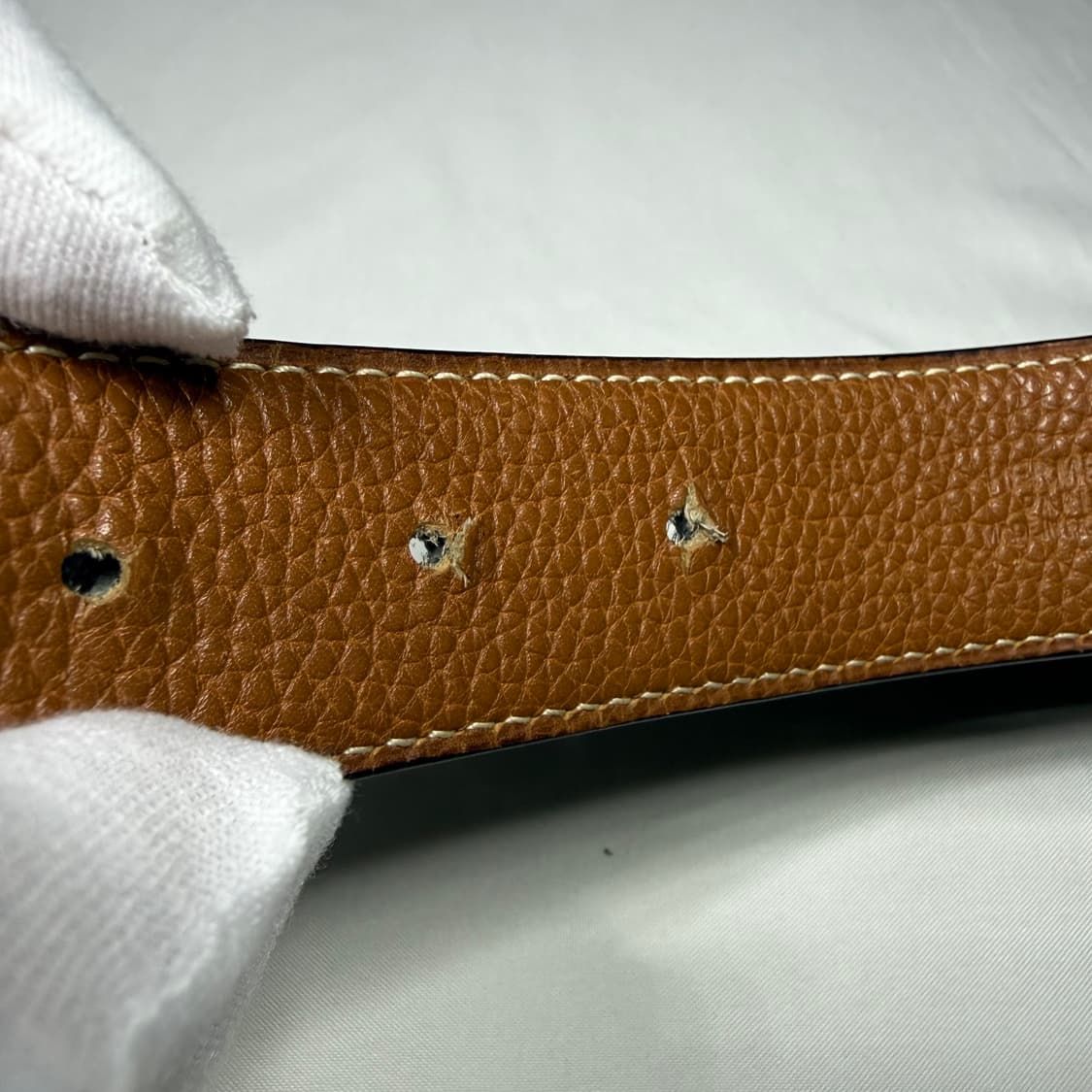 에르메스 리버시블 레더 스트랩 32MM H 골드 버클 벨트 상품이미지7