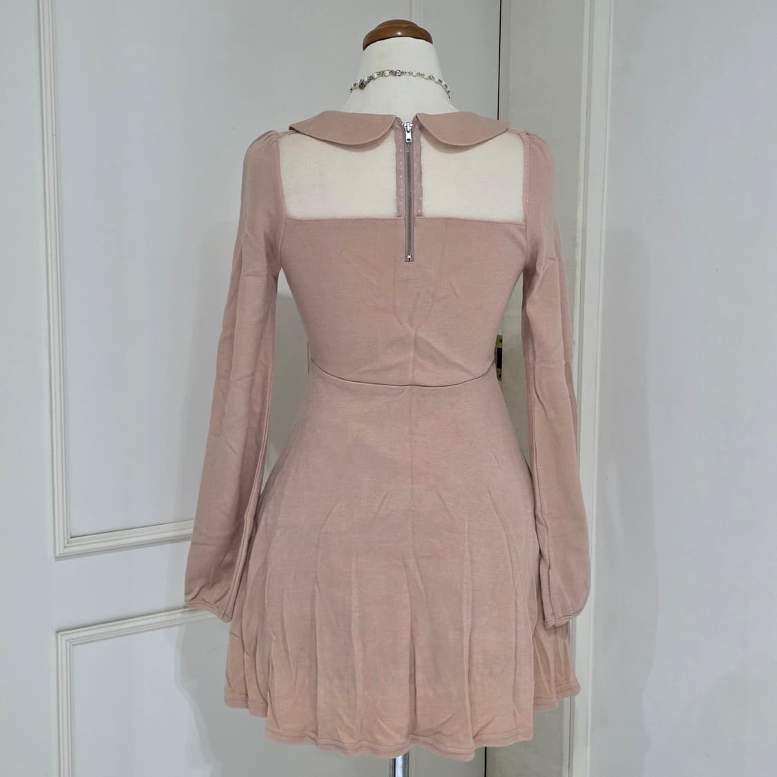 INGNI 일본빈티지)히메갸루st 핑크 로맨틱 비즈 카라 로맨틱 원피스 상품이미지2