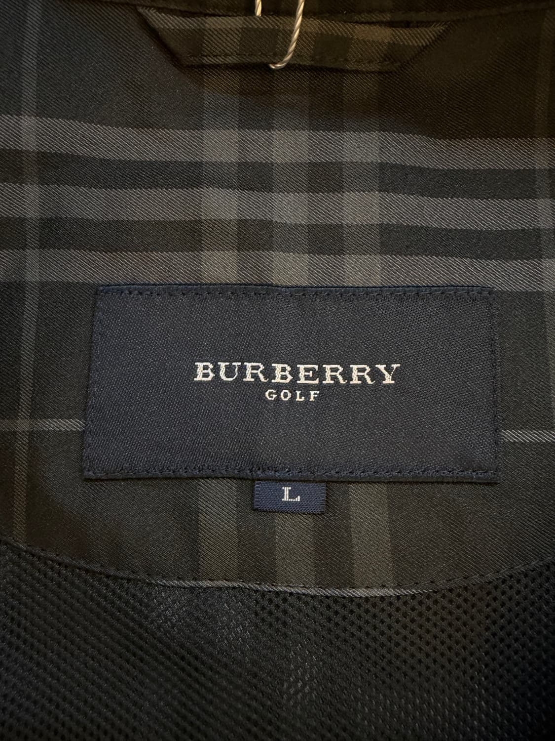 (버버리 골프 체크 집업 조끼 상품이미지3