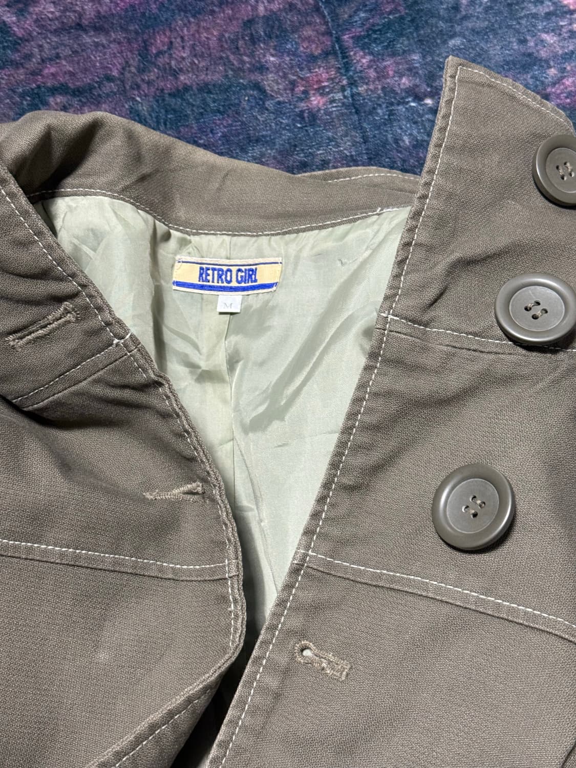 스티치 포인트 버클 자켓 상품이미지4