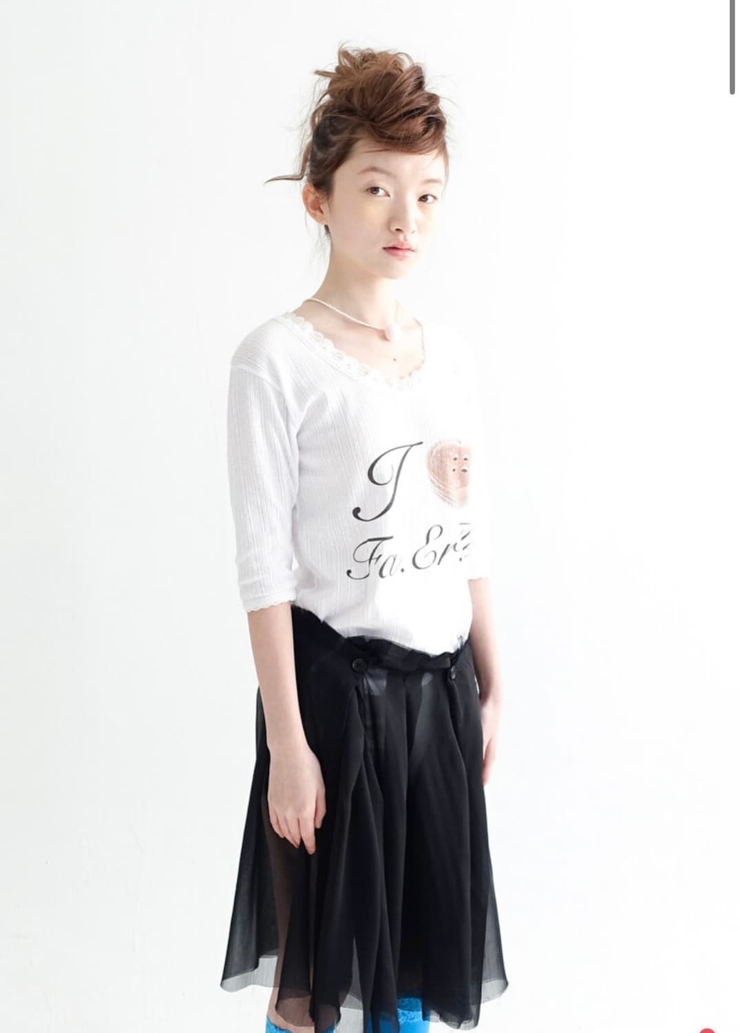 faerie lace t-shiry ivory 상품이미지4
